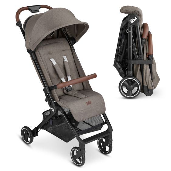 ABC Design Reisebuggy Ping Two mit flacher Liegeposition (bis 22 kg) - Fashion Edition - Nature