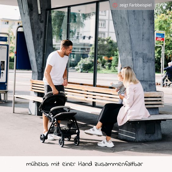 ABC Design Reisebuggy Ping Two mit flacher Liegeposition (bis 22 kg) - Fashion Edition - Nature