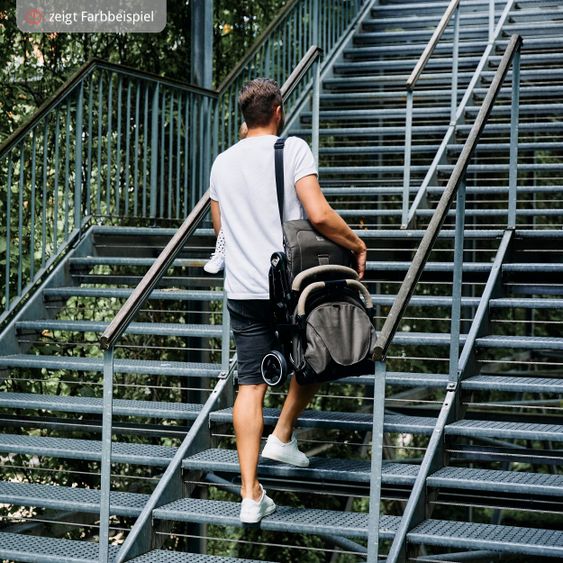 ABC Design Reisebuggy Ping Two mit flacher Liegeposition (bis 22 kg) - Fashion Edition - Nature