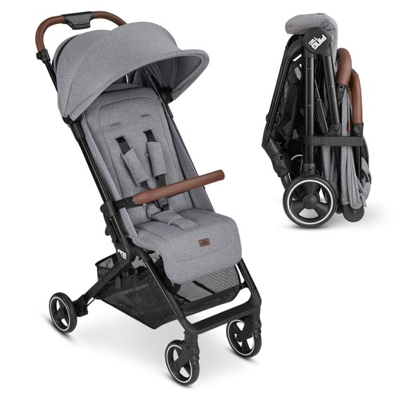 ABC Design Reisebuggy Ping Two mit flacher Liegeposition (bis 22 kg) - Tin