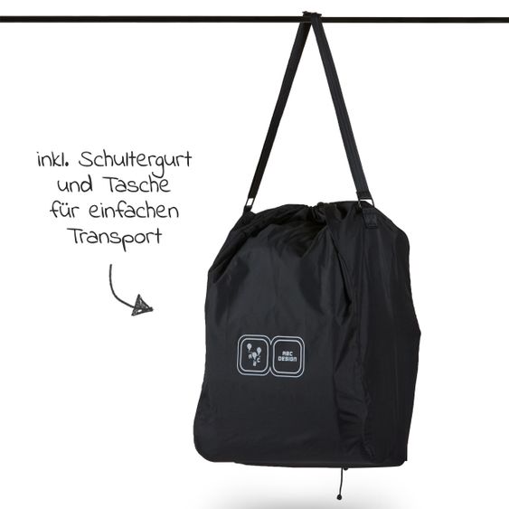 ABC Design Reisebuggy Ping Two mit flacher Liegeposition (bis 22 kg) - Tin