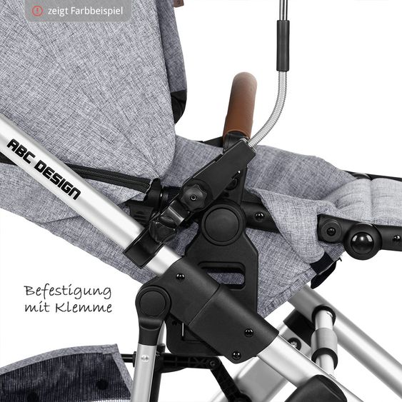 ABC Design Sonnenschirm Sunny für Kinderwagen & Buggy - Diamond Edition - Asphalt
