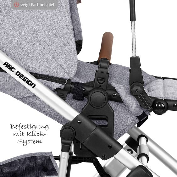 ABC Design Sonnenschirm Sunny für Kinderwagen & Buggy - Diamond Edition - Asphalt