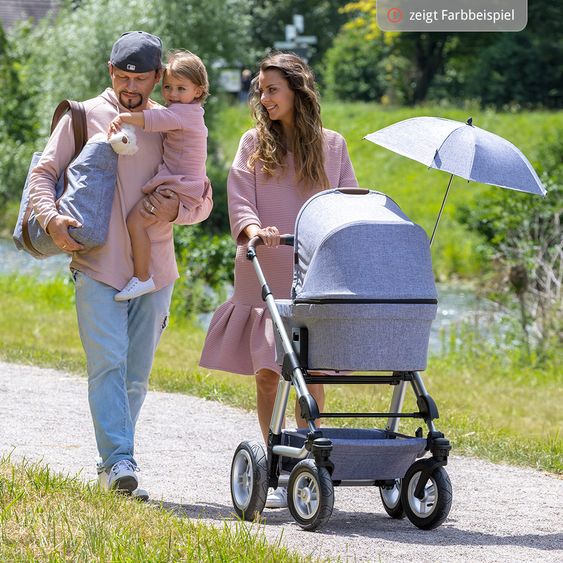 ABC Design Sonnenschirm Sunny für Kinderwagen & Buggy - Diamond Edition - Asphalt