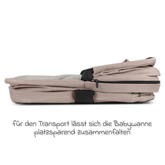 ABC Design Tragewanne für Neugeborene - passend für Zoom, Samba und Salsa Run - Pure - Camel