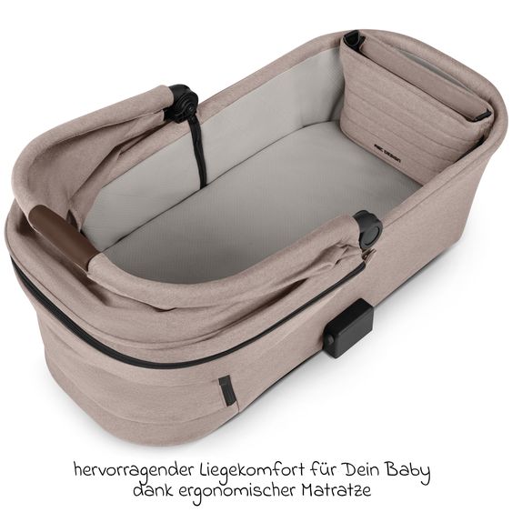 ABC Design Tragewanne für Neugeborene - passend für Zoom, Samba und Salsa Run - Pure - Camel