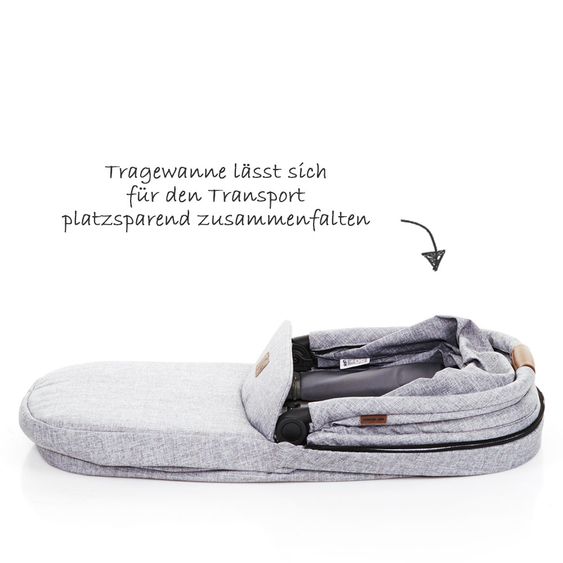 ABC Design Tragewanne für Zoom Geschwisterwagen - Graphite Grey