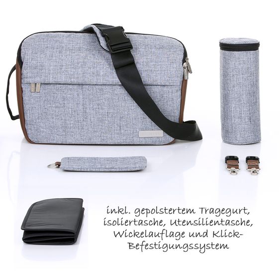 ABC Design Umhängetasche Slide - Graphite Grey