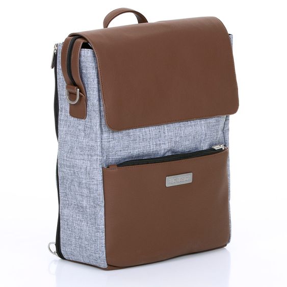 ABC Design Wickel-Rucksack City mit Deckelfach - inkl. Wickelauflage und Zubehör - Graphite Grey