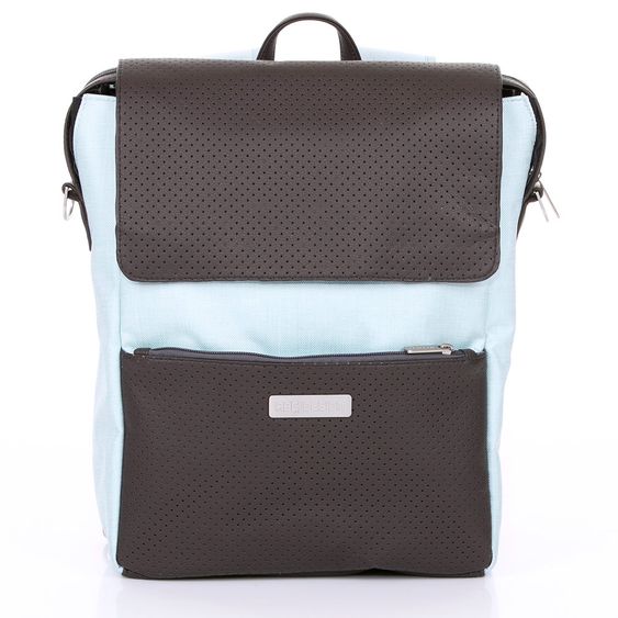 ABC Design Wickelrucksack City mit Deckelfach - inkl. Wickelauflage und Zubehör - Ice