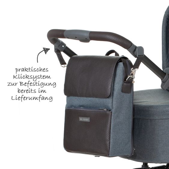ABC Design Wickel-Rucksack City mit Deckelfach - inkl. Wickelauflage und Zubehör - Mountain