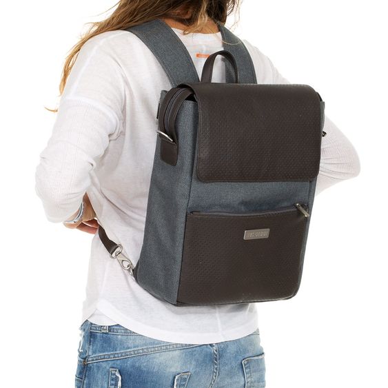 ABC Design Wickel-Rucksack City mit Deckelfach - inkl. Wickelauflage und Zubehör - Mountain