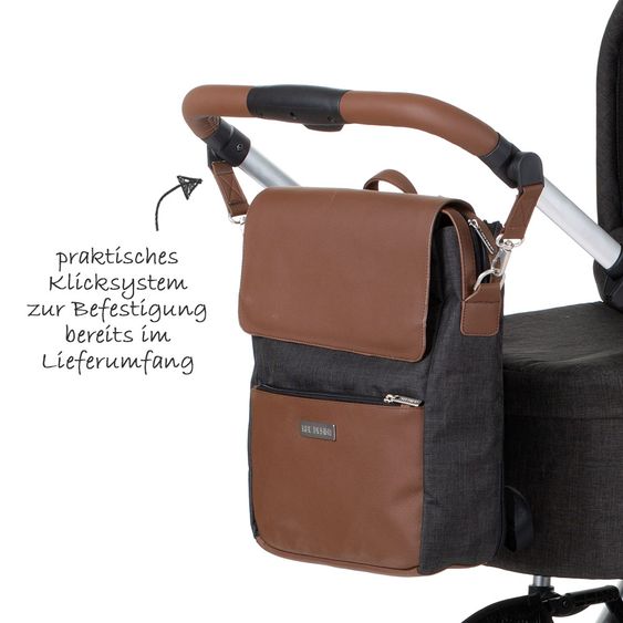 ABC Design Wickel-Rucksack City mit Deckelfach - inkl. Wickelauflage und Zubehör - Piano