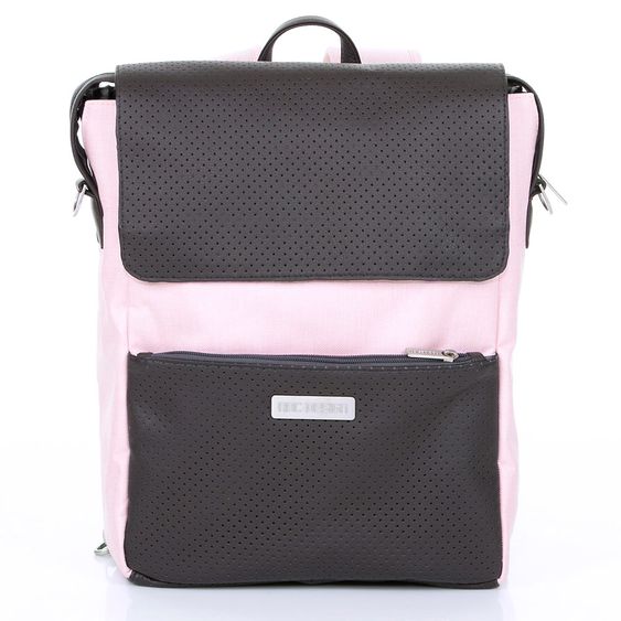 ABC Design Wickel-Rucksack City mit Deckelfach - inkl. Wickelauflage und Zubehör - Rose