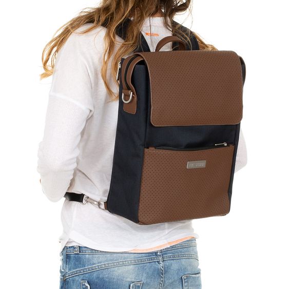 ABC Design Zaino fasciatoio City con scomparto per il coperchio - incluso fasciatoio e accessori - Shadow