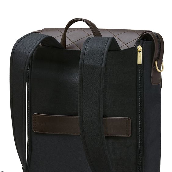 ABC Design Changing backpack City with large lid compartment - incl. changing mat & accessories - Diamond Edition - Champagne