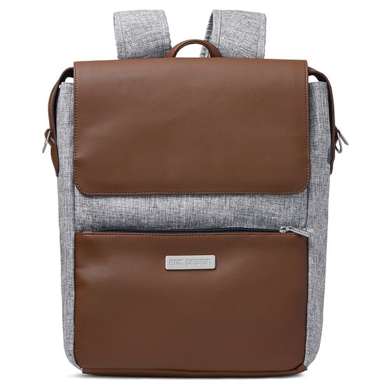 ABC Design Wickelrucksack City mit großem Deckelfach - inkl. Wickelunterlage & Zubehör - Graphite Grey