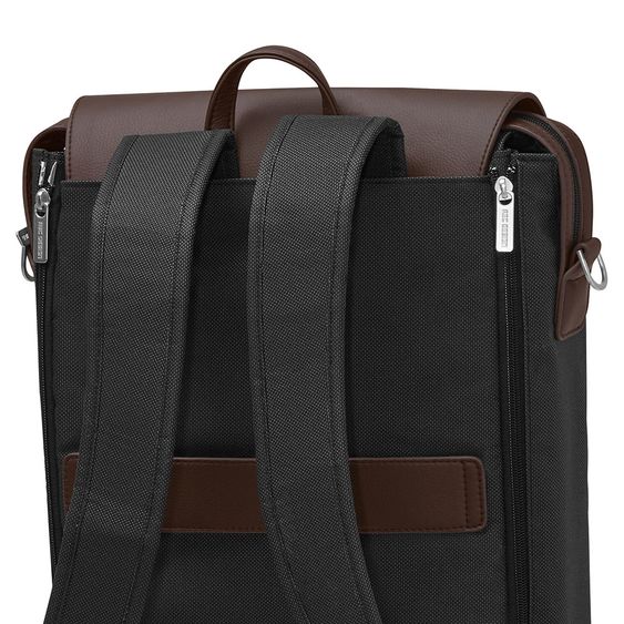 ABC Design Wickel-Rucksack City mit großem Deckelfach - inkl. Wickelunterlage & Zubehör - Gravel