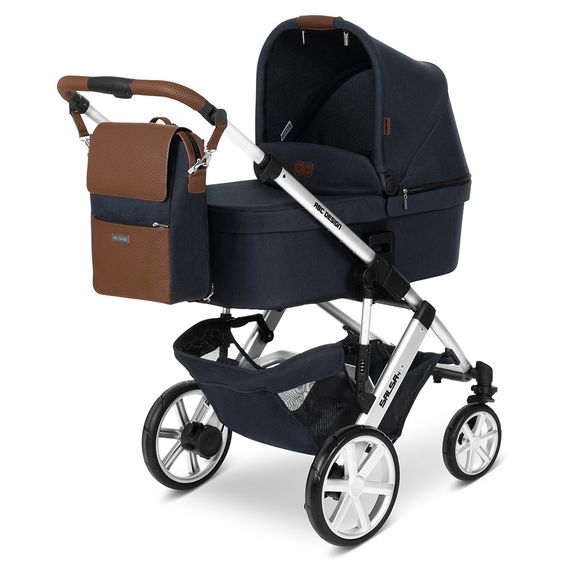 ABC Design Wickel-Rucksack City mit großem Deckelfach - inkl. Wickelunterlage & Zubehör - Shadow