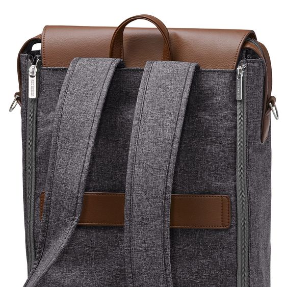 ABC Design Wickel-Rucksack City mit großem Deckelfach - inkl. Wickelunterlage & Zubehör - Street