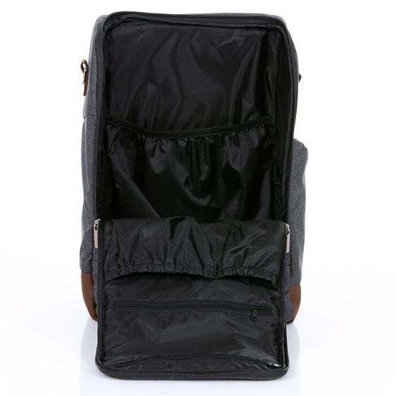 ABC Design Wickel-Rucksack Tour mit großem Frontfach - inkl. Wickelauflage und Zubehör - Diamond Special Edition - Asphalt