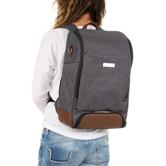 ABC Design Wickel-Rucksack Tour mit großem Frontfach - inkl. Wickelauflage und Zubehör - Diamond Special Edition - Asphalt