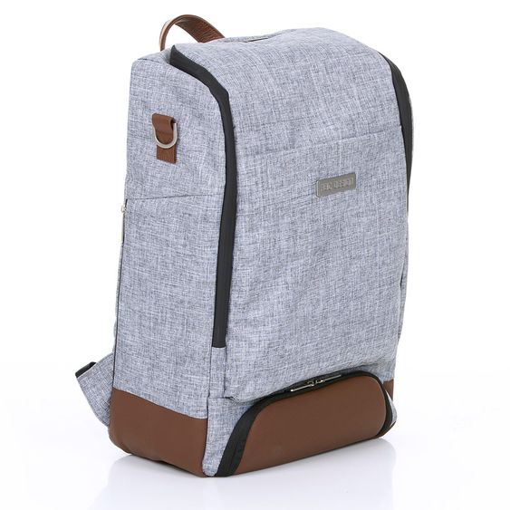 ABC Design Wickel-Rucksack Tour mit großem Frontfach - inkl. Wickelauflage und Zubehör - Graphite Grey