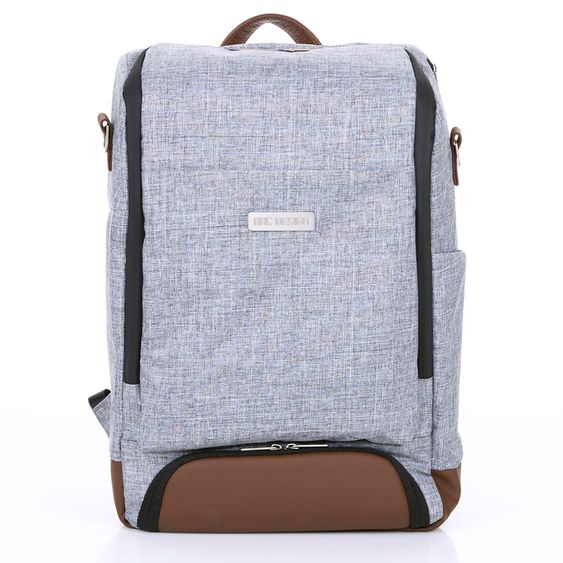 ABC Design Wickel-Rucksack Tour mit großem Frontfach - inkl. Wickelauflage und Zubehör - Graphite Grey