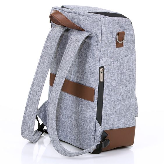 ABC Design Wickel-Rucksack Tour mit großem Frontfach - inkl. Wickelauflage und Zubehör - Graphite Grey