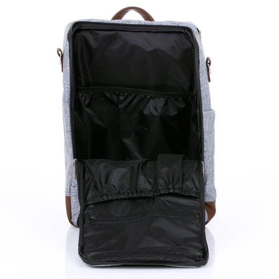 ABC Design Wickel-Rucksack Tour mit großem Frontfach - inkl. Wickelauflage und Zubehör - Graphite Grey
