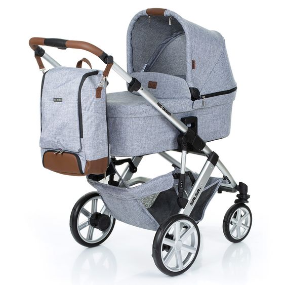 ABC Design Wickel-Rucksack Tour mit großem Frontfach - inkl. Wickelauflage und Zubehör - Graphite Grey