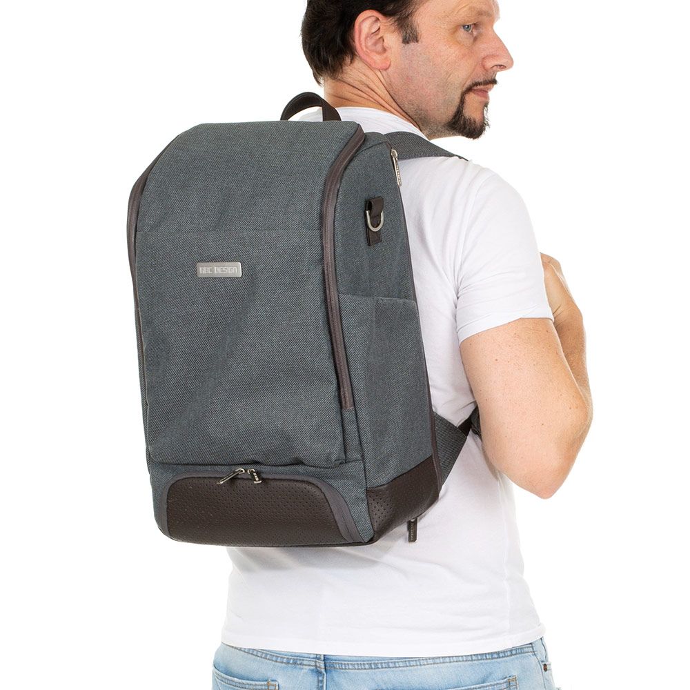 ABC Design Wickel-Rucksack Tour mit großem Frontfach - inkl. Wickelauflage und Zubehör - Mountain