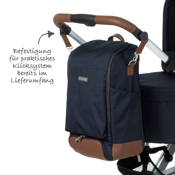 ABC Design Changing backpack Tour with large front compartment - incl. changing mat and accessories - Shadow