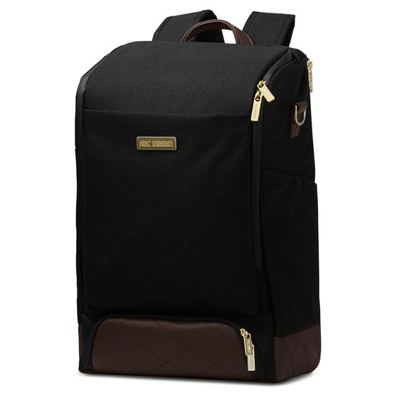 ABC Design Wickel-Rucksack Tour mit großem Frontfach - inkl. Wickelunterlage & Zubehör - Diamond Edition - Champagne