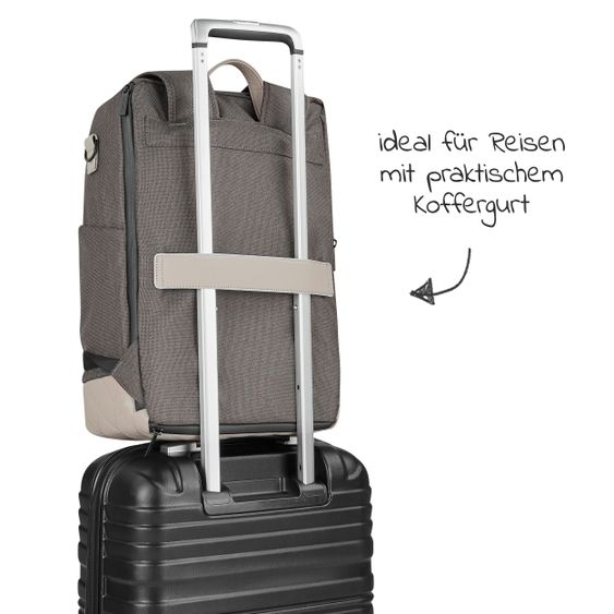 ABC Design Wickel-Rucksack Tour mit großem Frontfach - inkl. Wickelunterlage & Zubehör - Diamond Edition - Herb