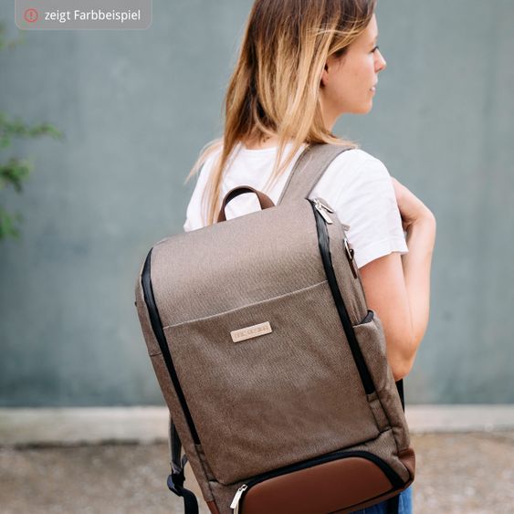 ABC Design Wickel-Rucksack Tour mit großem Frontfach - inkl. Wickelunterlage & Zubehör - Diamond Edition - Herb
