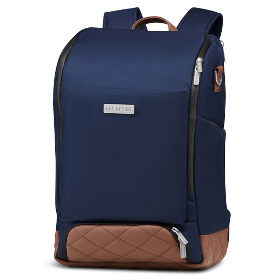 ABC Design Wickel-Rucksack Tour mit großem Frontfach - inkl. Wickelunterlage & Zubehör - Diamond Edition - Navy