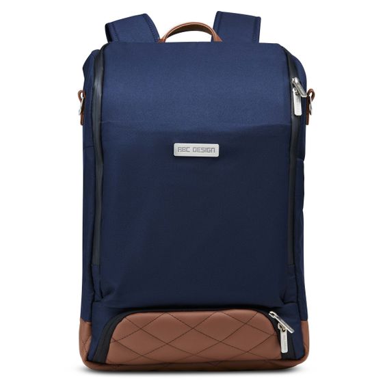 ABC Design Wickel-Rucksack Tour mit großem Frontfach - inkl. Wickelunterlage & Zubehör - Diamond Edition - Navy