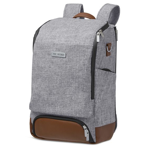 ABC Design Wickel-Rucksack Tour mit großem Frontfach - inkl. Wickelunterlage & Zubehör - Graphite Grey