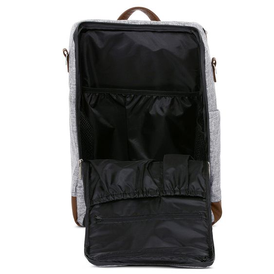 ABC Design Wickel-Rucksack Tour mit großem Frontfach - inkl. Wickelunterlage & Zubehör - Graphite Grey