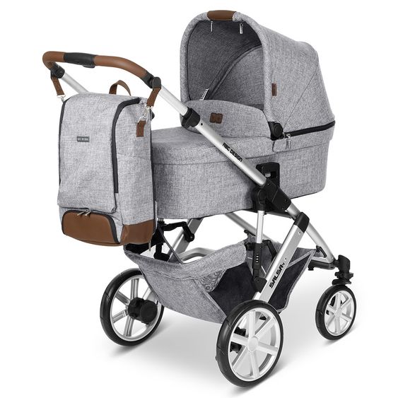 ABC Design Wickel-Rucksack Tour mit großem Frontfach - inkl. Wickelunterlage & Zubehör - Graphite Grey