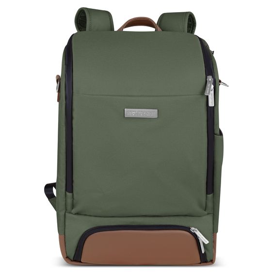 ABC Design Tour changing backpack with large front compartment - incl. changing mat & accessories - Olive