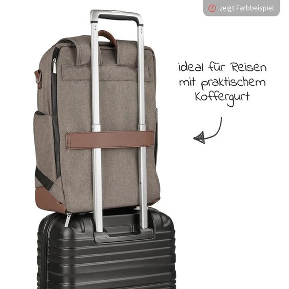 ABC Design Wickelrucksack Tour mit großem Frontfach - inkl. Wickelunterlage & Zubehör - Olive