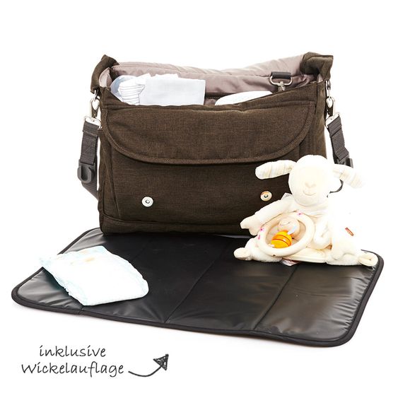 ABC Design Wickeltasche Fashion - inkl. Wickelauflage - Leaf