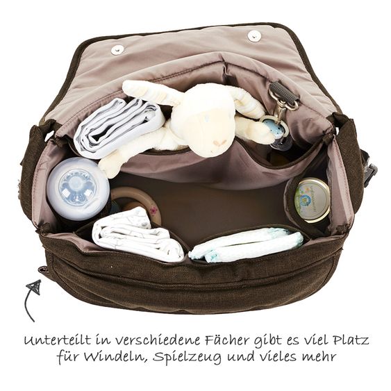 ABC Design Wickeltasche Fashion - inkl. Wickelauflage - Leaf