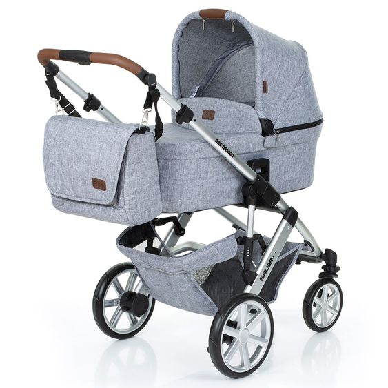 ABC Design Wickeltasche Fashion - inkl. Wickelauflage und Zubehör - Graphite Grey