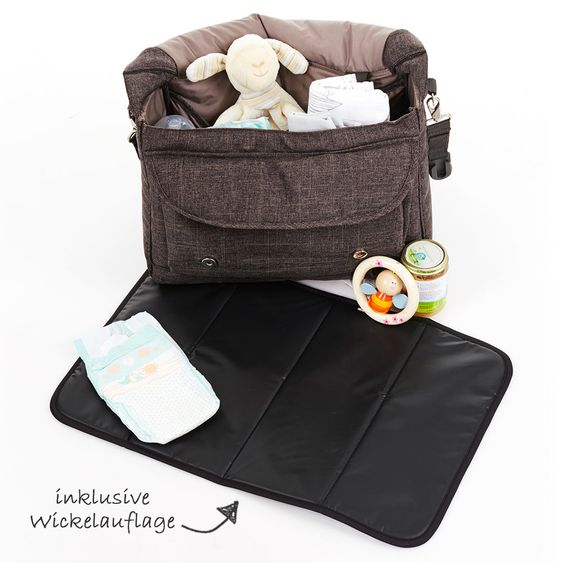 ABC Design Wickeltasche Fashion - inkl. Wickelauflage - Walnut