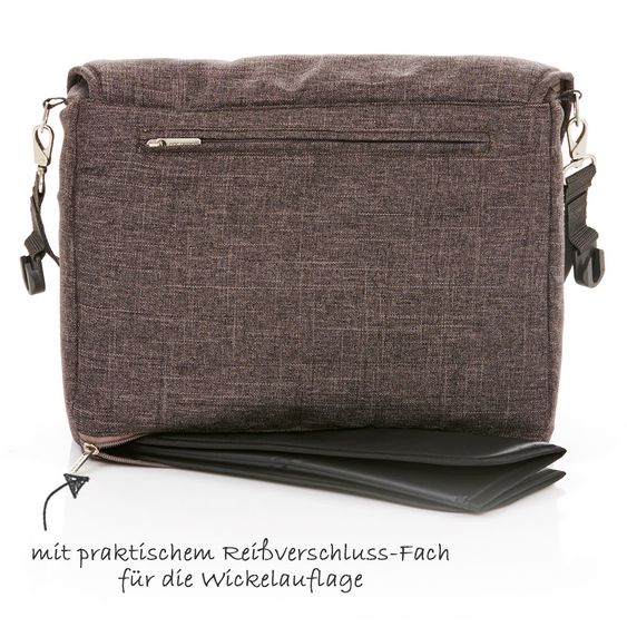 ABC Design Wickeltasche Fashion - inkl. Wickelauflage - Walnut