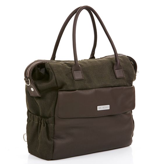 ABC Design Wickeltasche Jetset - inkl. Wickelauflage, Flaschenwärmer und Utensilientasche - Leaf