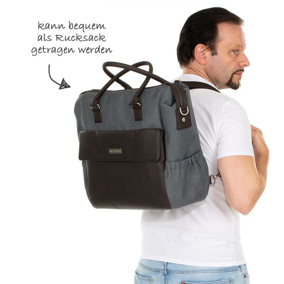 ABC Design Jetset changing bag - incl. changing mat, bottle warmer and utensil bag - Mountain